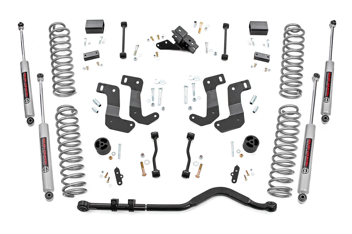 Jeep Wrangler Suspension Lift Kit - Rough Country - 3.5 Inch Lift C/A Drop - '20-'23